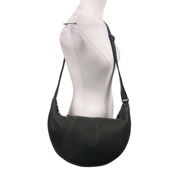 Uniqlo Unisex Olive Mesh Adjustable Strap Everyday Storage Shoulder Bag 2pcs Set - Picture 9 of 16